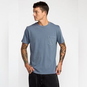 RVCA PTC II PIGMENT TEE with pocket - vintage navy